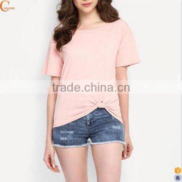 Women blank tshirt 95% cotton 5% elastane t shirt