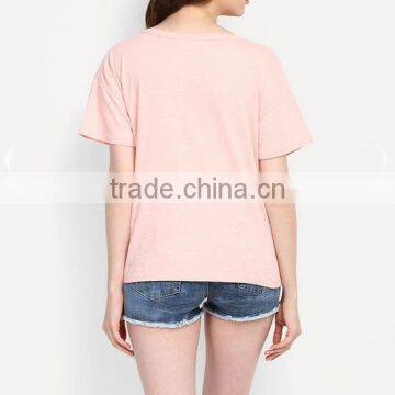 Women Blank Tshirt 95% Cotton 5% Elastane t Shirt photo-3