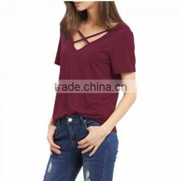 New Design Plus Size Women Cotton Short Sleeve T-Shirts photo-3