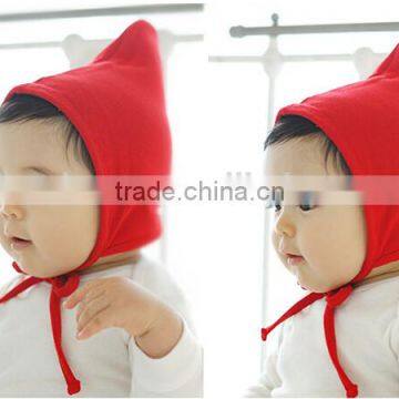 3 Colors in Knit Cotton Baby Hat, Ear Warm Baby Hat photo-5