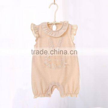Summer Baby Clothes Romper Natural Colored Cotton Sleeveless Newborn Short Climbing Jumpsuit Clothes photo-6