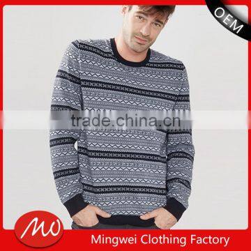 custom new design round neck mens knitting pattern cashmere sweater with cheap price