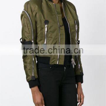 Shandao Wholesale High Quality Plain Dyed Army Green Fashion Ladies Long Summer Coats photo-3