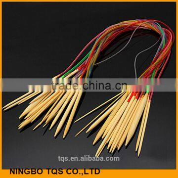 Factory Price 18Pcs/Set 80cm Length Bamboo Circular Knitting Needles For Hand Knitting photo-3