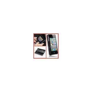 Detachable Sliding Plastic Cover Folding Bluetooth Keyboard Iphone For Iphone 4 / 4S