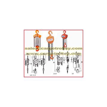 Hand chain hoist specifications