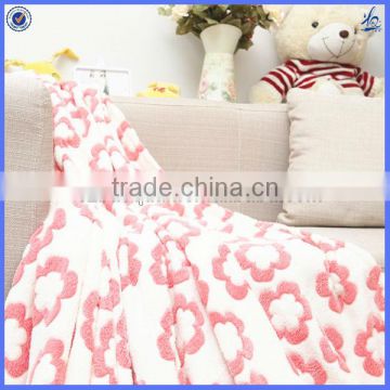 100% polyester jacquard coral fleece blanket