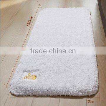 Good quality luxury 100% cotton embroidered soft and absorbant hotel bath rug