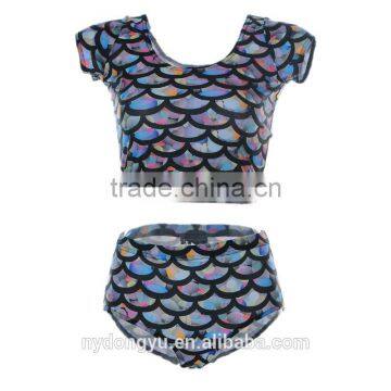 scale swimwear bikini/ blue na colorful scale mermaid bikini swimwear