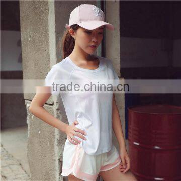 Women Casual Tops Lady Short Sleeve Vests Fitness Workout Running T-shirts