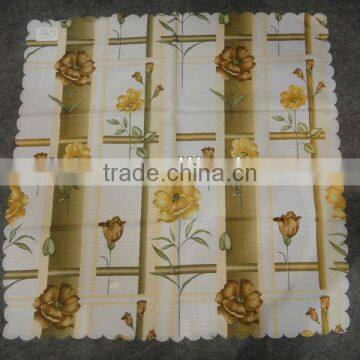 stirp flower printed table cloth