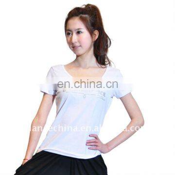 11111204 Cotton Poly Spandex Short Sleeve Top