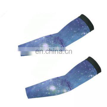 Sublimate Outdoor Athletic Skin Protection Sport Stretch Basketball Football Running Cooling Compression Arm Sleeves wholesale