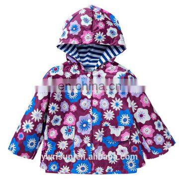 2017 Wholesale Children Waterproof Raincoat Kids Windbreaker