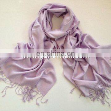 Highquality plain silk pashmina