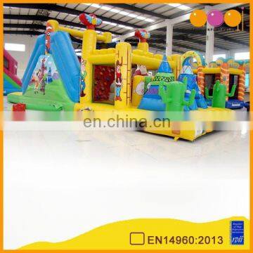 AOQI tribe pyramid climb obstacle course inflatable for kids