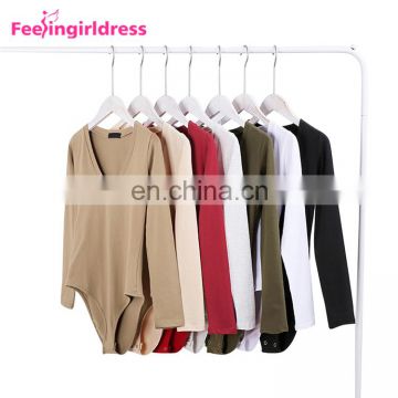 Wholesale Red Autumn Winter Women Bodysuit Clothing Fashion Jumpsuits Rompers Women