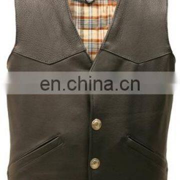 Men's Western Style American Genuine Leather Vest