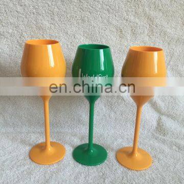 Customize Plastic Champagne Flute/Polycarbonate Champagne Glass