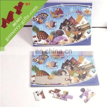 OEM colorful logo games puzzle / wooden puzzle wholesale