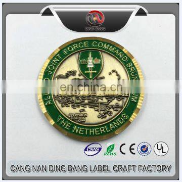 OEM Metal Craft Manufacturer Cheap Soft Enamel Metal gold Coins for Souvenir