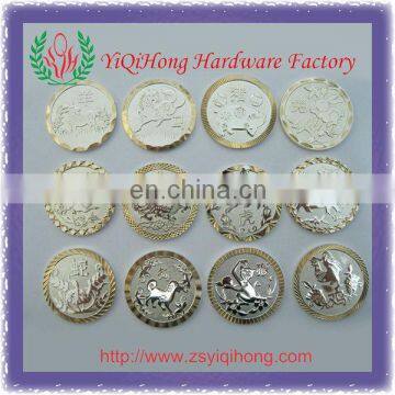 Twelve Chinese zodiac signs coins