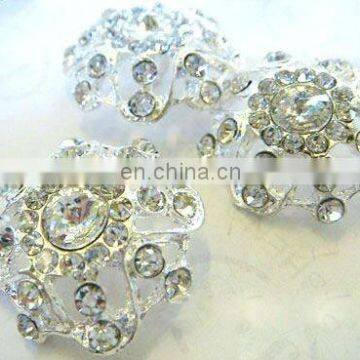 2013 new rhinestone hair flower embellishment garment accessory button shoe clip