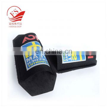 Custom adjustable ski binding strap nylon rubber ski straps with hook loop