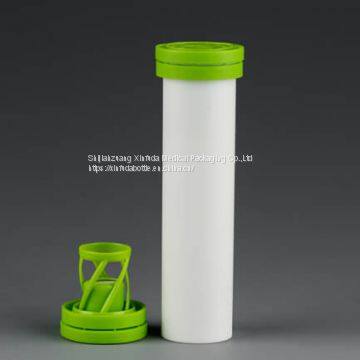 Plastic tube for effervescent tablets