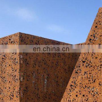 Perforated Corten Steel Wall Cladding photo-2