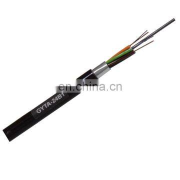 4 6 8 12 24 48 72 96 Cores Fiber Optic Cable Price GYTA GYTS Metallic Strength Member Single Mode Fiber Optical Cable Price