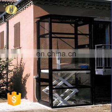 7LSJW Shandong SevenLift old scissor wheelchair lift vertical platform elevator home 3 floors for wheelchair