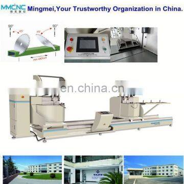 High accuracy aluminium & pvc profile window and door double head cnc aluminum cutting saw machine aluminum double mitre saw