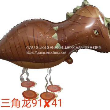 New Arrival Walking Triceratops Balloons walking pet balloons walking animal balloons Hot Sale