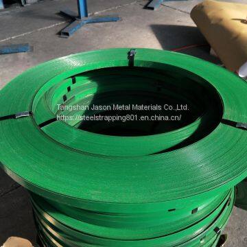 Factory Primary Quality Green Painted Steel Strapping