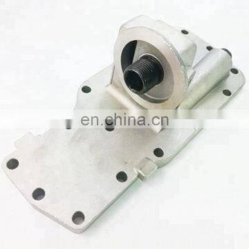 Golden quality diesel engine spare parts machinery stainless steel ISDE 4931570 oil filter head for tractors