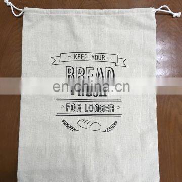 Reusable 100% natural linen bakery and baguette bag