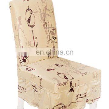 Home wedding fashion chair cover hot spandex Stretch Removable Washable Dining Room Stool Chair Cover