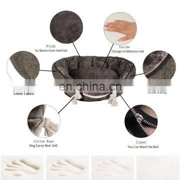 Wholesale Washable Luxury Large Inserts Novelty New Design Foldable Custom Pet Dog Supplies Bed Bedding For Pet photo-4