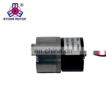 bldc motor with 37mm diameter spur gearbox 12v 24v