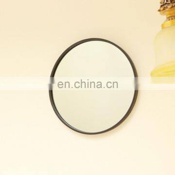 Hot Sale  Black Metal Round Frame Wall  Mirror for Bathroom