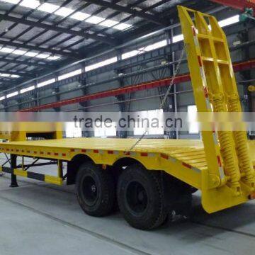 Dongfeng 2 axle low flatbed semi-trailer LW