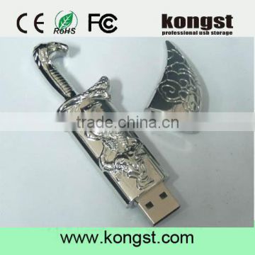 Novelty Usb Sticks Metal Knife Pen Drive Machete Usb Flash Drive 32gb Attack Disk On Key Memory Card Cartoon Storage Devices