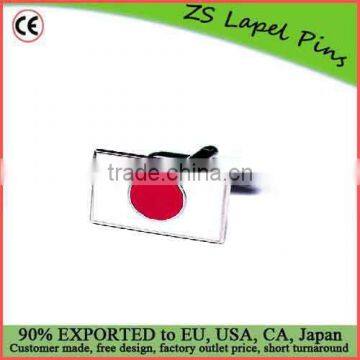 Free digital proof design custom Japanese Flag Cufflinks