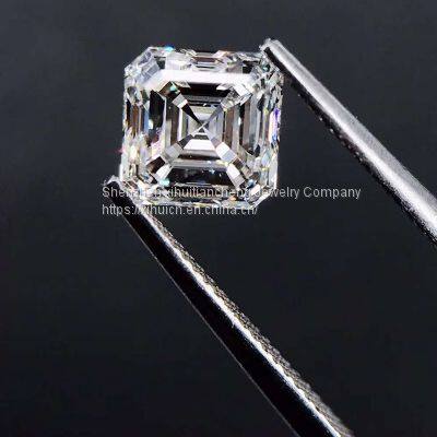 Wholesale Moissanites Diamonds White Color Melee Asscher Cut Moissanites Loose Stones Gemstone