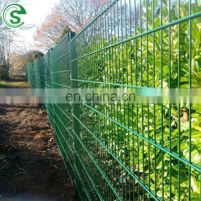 powder coated Arch fence for garden welded Double Wires mesh Fence