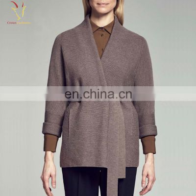 Women's Fashion Designed Cashmere Open Front Coat Plus Size