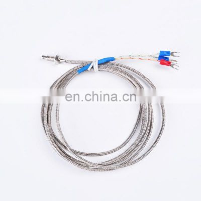 PT100 Screw Thermocouple M6 Screw PT100 Temperature Sensor PT100 Thread Thermal Resistance