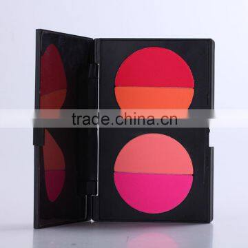 cheek makeup blusher 4 color natural powder baking blush palette