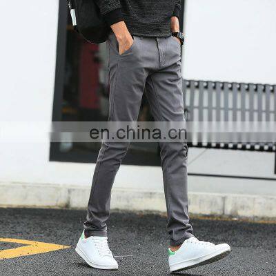 Wholesale Customized Brand LOGO New High-quality 100% Cotton Straight Casual Pants Slim-fit Men's Trousers photo-4